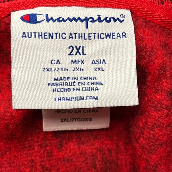 CHAMPION Ohio State Buckeyes Mens Jacket‎ 2XL Red Full Zip College Football - Picture 9 of 13